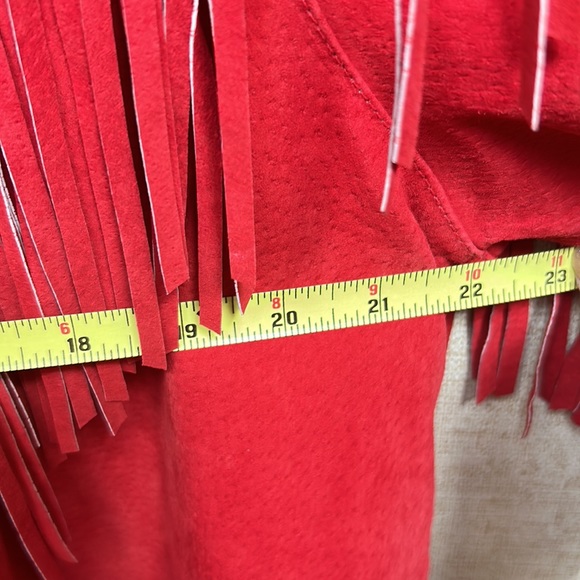 Excelled Collection Medium Red Embroidered Jacket - Picture 7 of 8